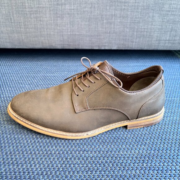 seven91 Brown Plain-Toe Derby Oxfords Casual Dress Shoes Men’s 11 - Pre-owned - Picture 10 of 14